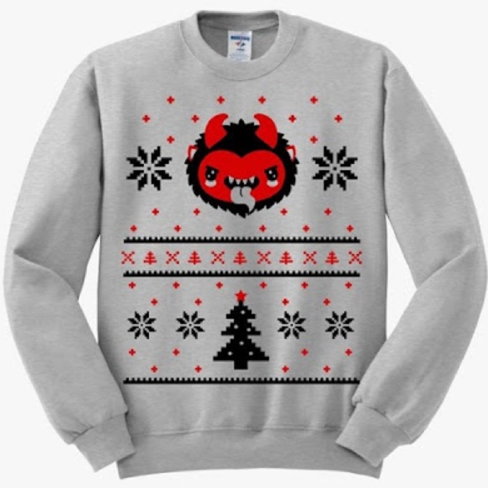 Em and Sprout Cute Krampus Sweatshirt